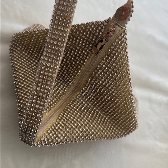STARLET Gold Rhinestone Clutch - Picture 6 of 6